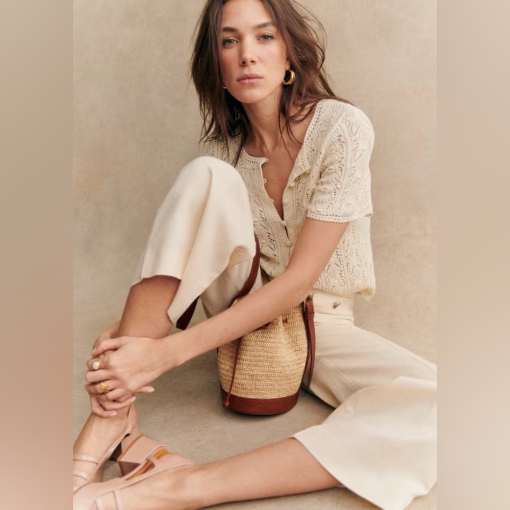 Sezane Milane Crochet top Small